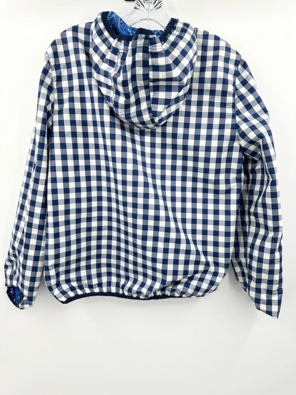 POLO Ralph Lauren Checkered Pattern Reversible Hooded Jacket Boy Girl Size‎ XL